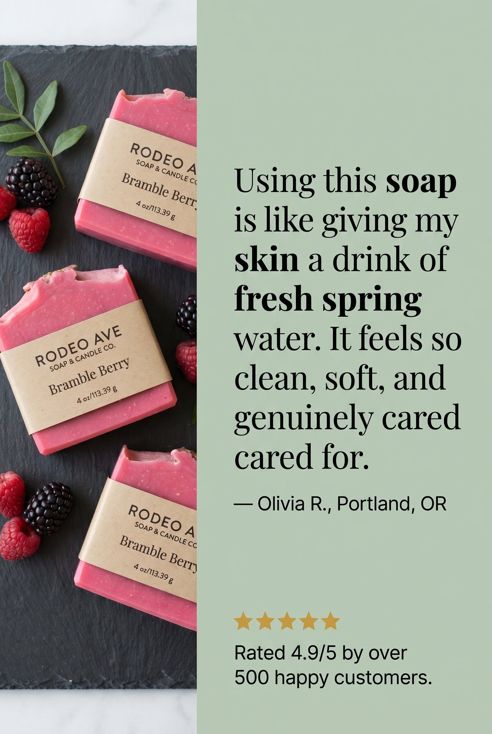 Bramble Berry scented handmade soap
