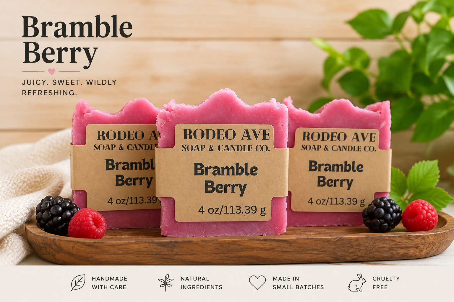 Bramble Berry scented handmade soap