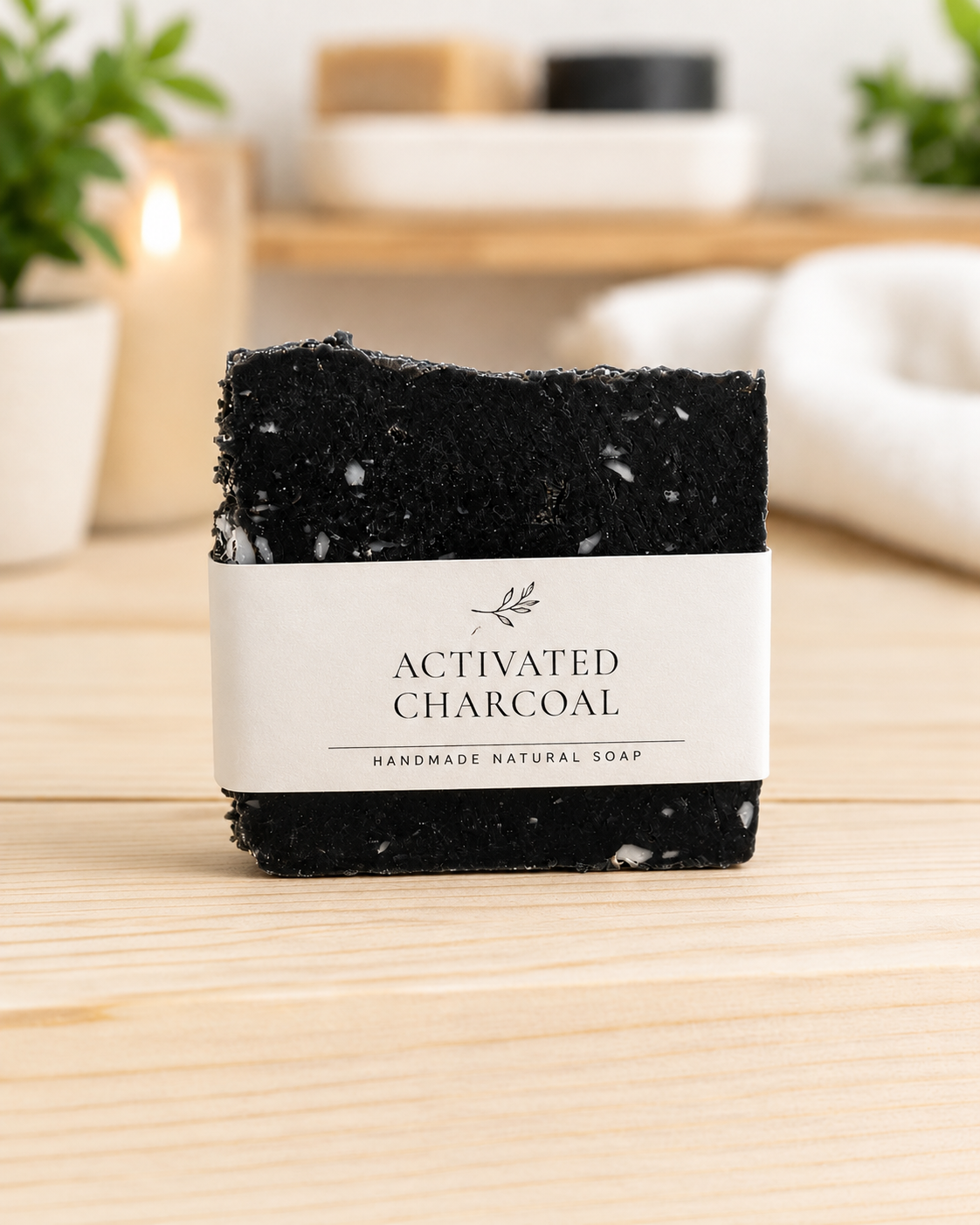 Activated Charcoal unscented facial bar